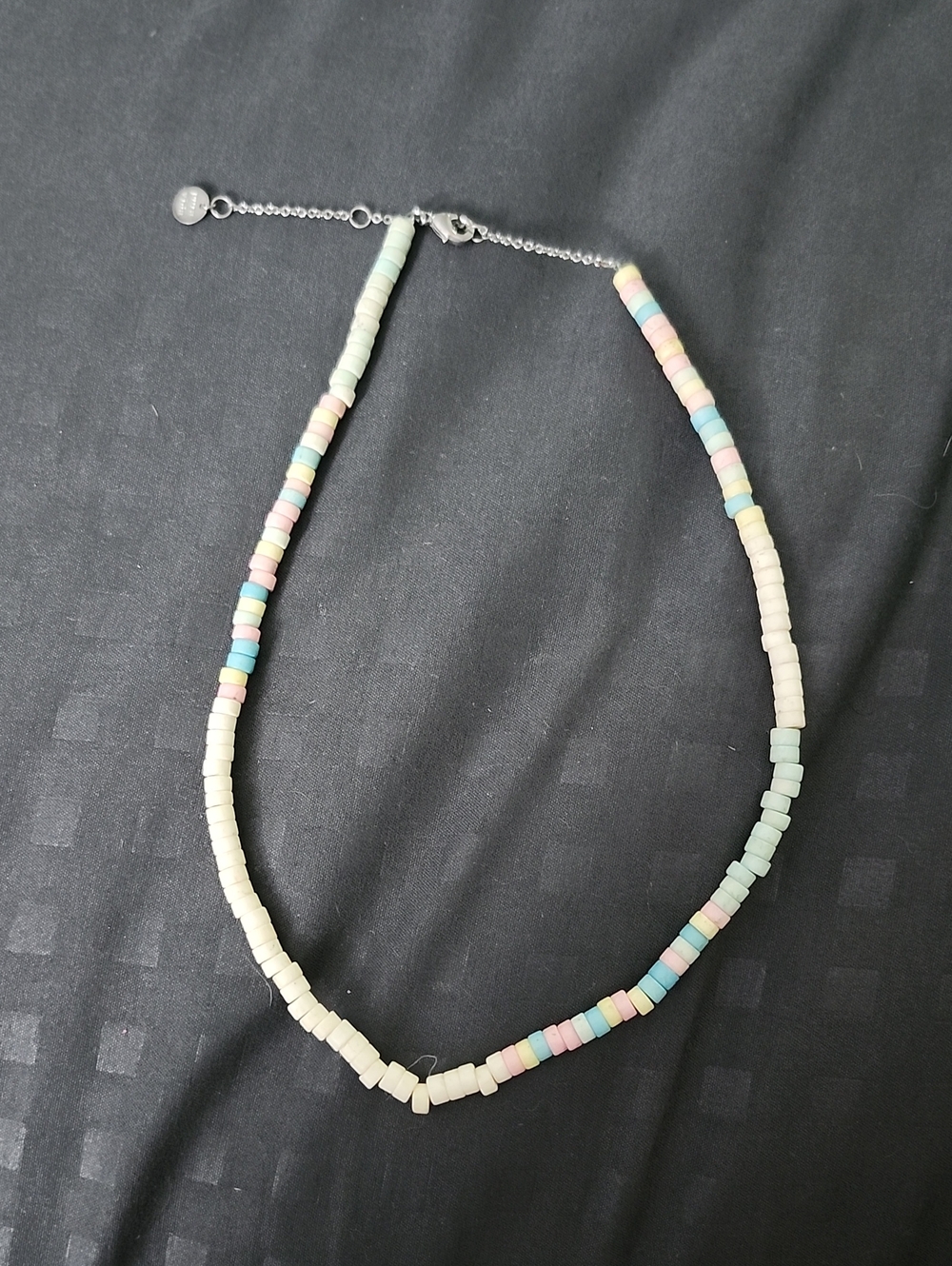 Pura Vida Pastel Bead Choker Necklace - Mint, Pink, Blue, Yellow